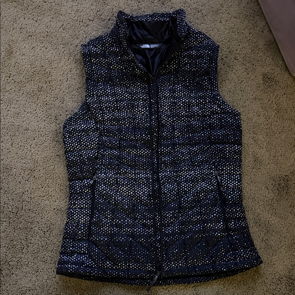 The North Face Women's Black, Pink and White Vest